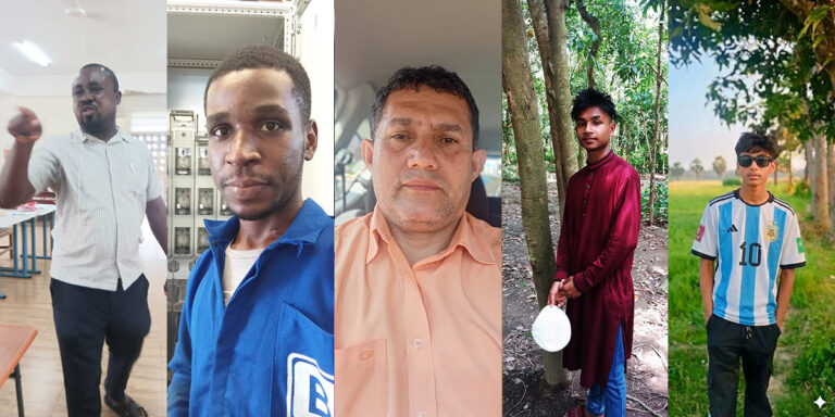 Round one starts with five participants